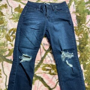 Dark Wash Distressed Jeans